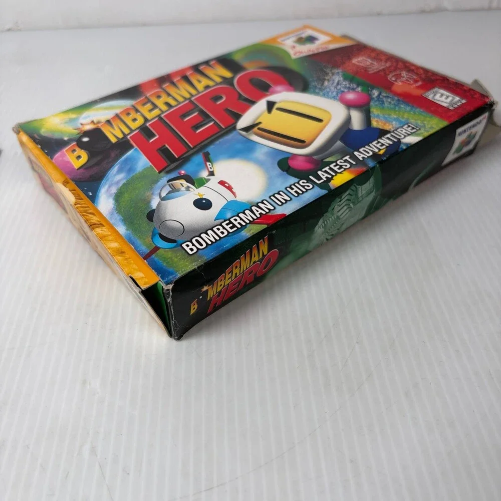 Bomberman Hero Nintendo 64 Video Game Action Adventure Complete in Box CIB